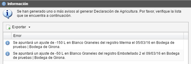 Ventana avisos declaraciones